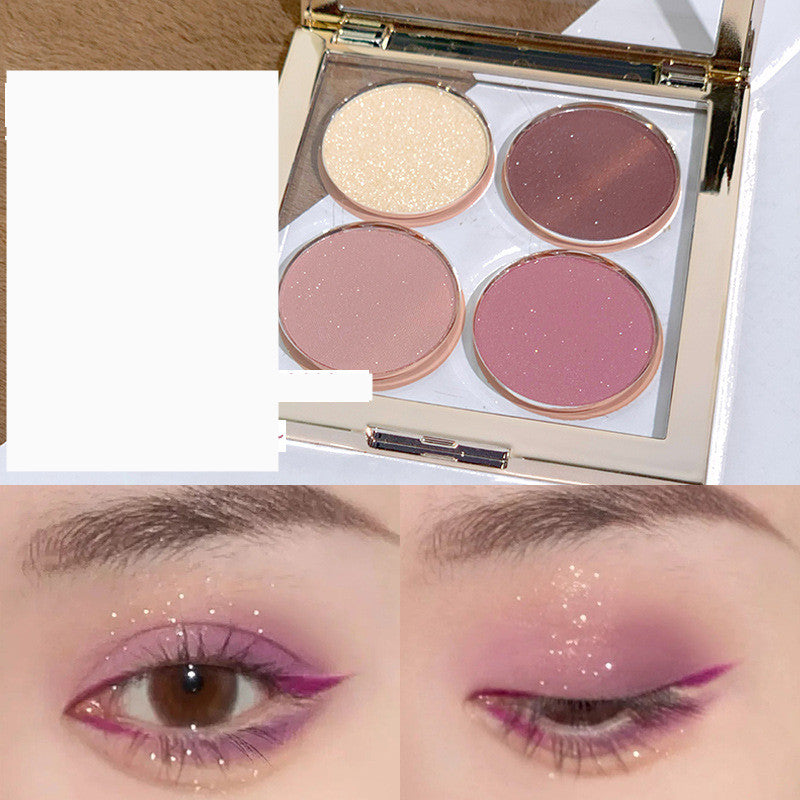 Four-color Eyeshadow Palette Female Beginner's Small Plate Portable