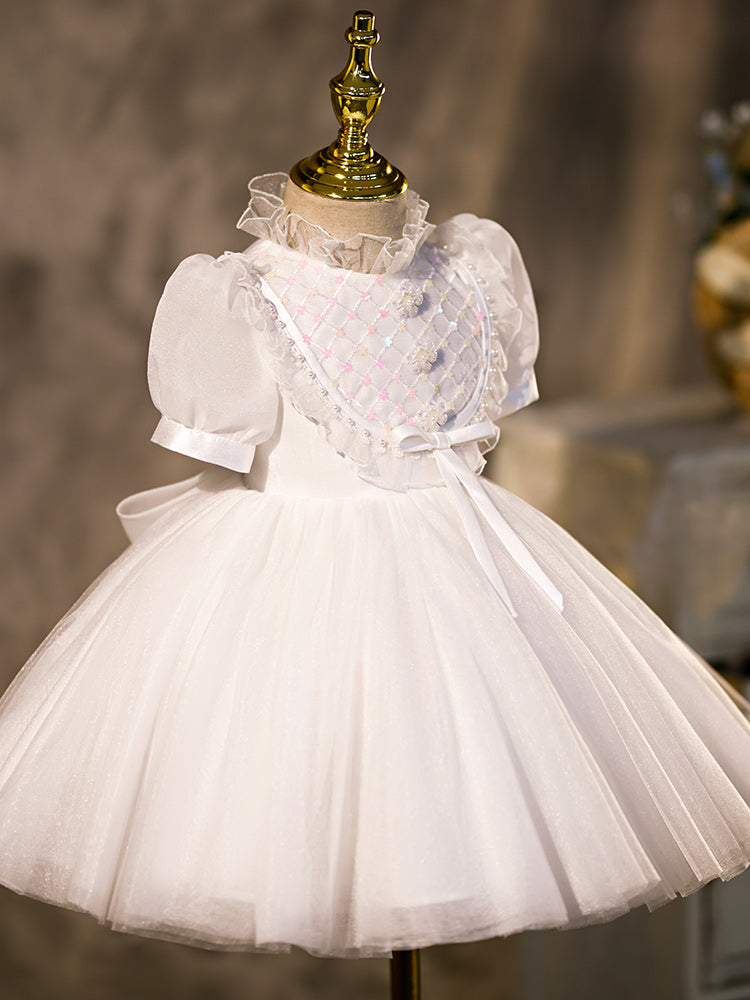 Western Style Little Flower Girl Wedding Dress With Tutu Skirt