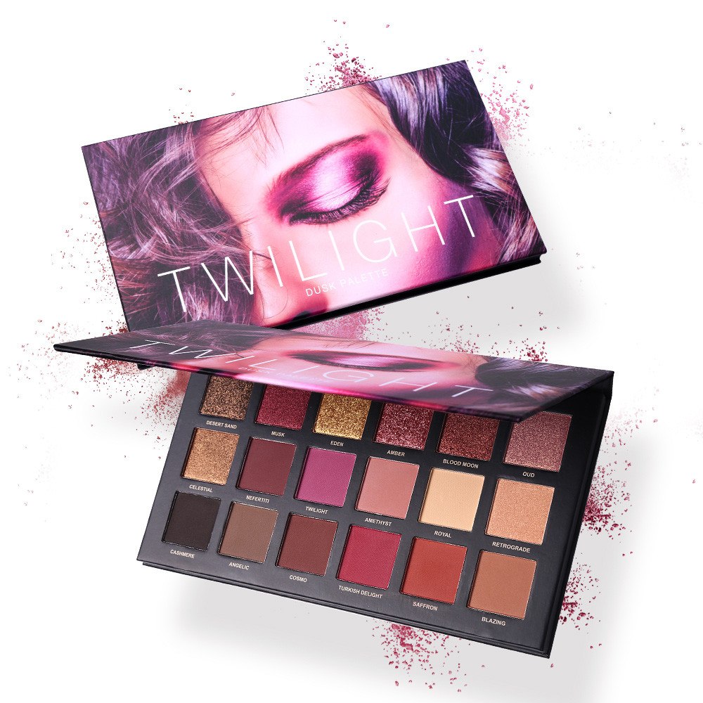 18 Colors Eye Shadow Palette Matte Shimmer Twilight And Dusk Eyeshadow Powder Make up Cosmetics Set