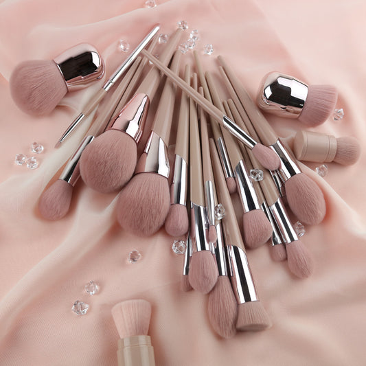 Girly Heart Pink High Quality, Professional & Soft Hair Makeup Brush Set Eyeshadow Brush