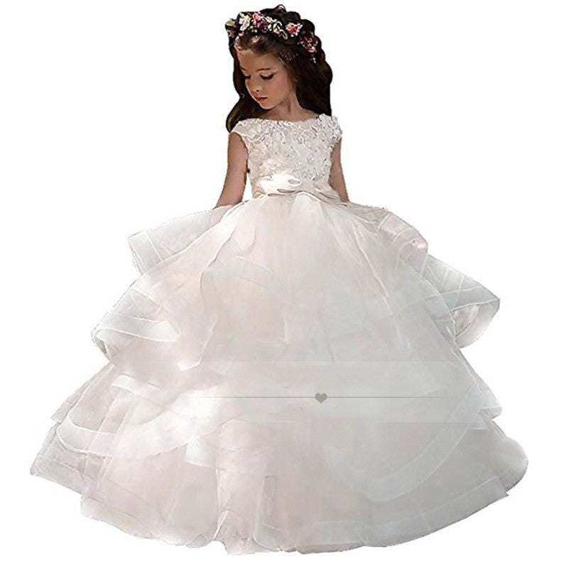 Children's Long Piano Show Princess Dress