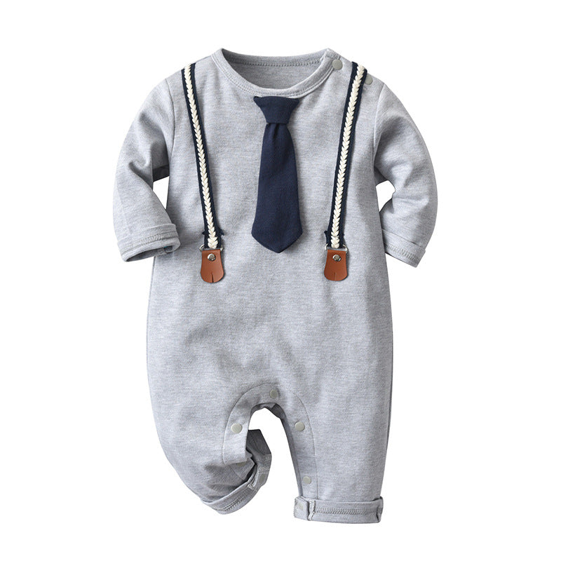 Long Sleeve Spring And Autumn Baby Long Climbing Jumpsuit Baby Boy