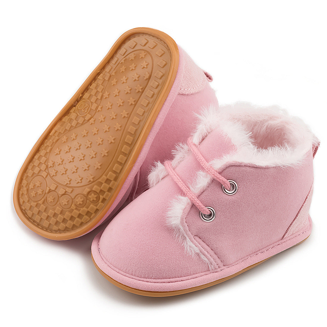 Warm And Velvet Baby Rubber-soled Non-slip Toddler Shoes