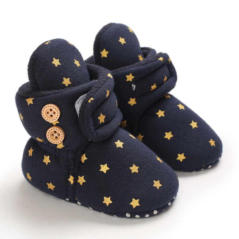 Baby Warm Soft Bottom And Velvet Shoes