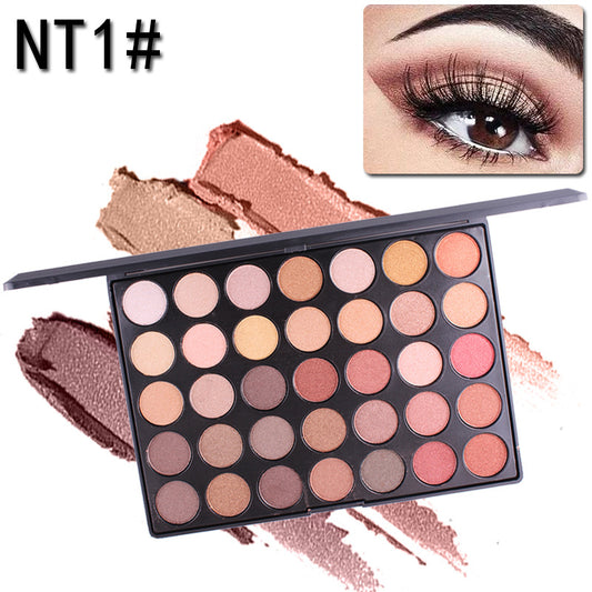 New 35 Colors of Shimmer Matte Shadow Professional Eyeshadow Palette