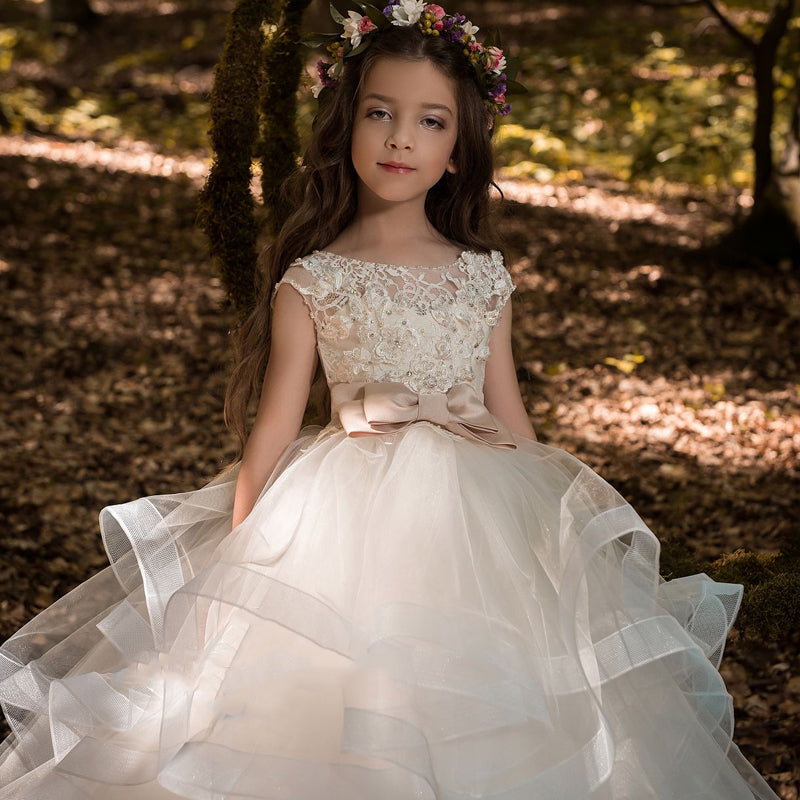 Children's Long Piano Show Princess Dress