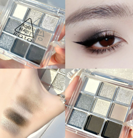 Transparent Nine-color Nine-square Eye Shadow Acrylic Eye Shadow Palette