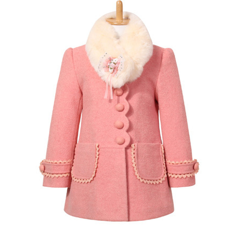 Children's fur collar coat Warm Winter Girls