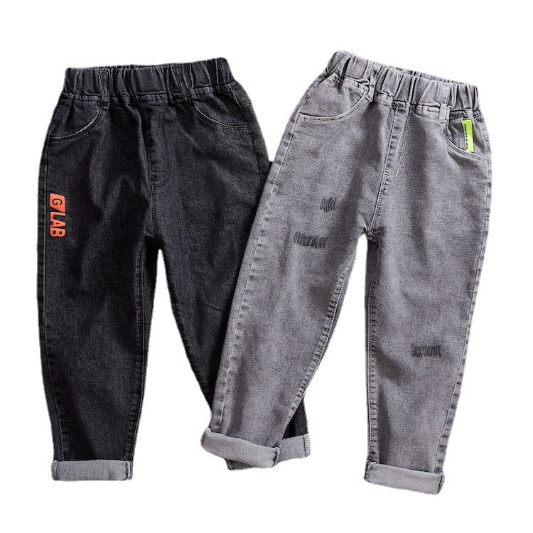 Children's Jeans Thin Loose Trousers Boys