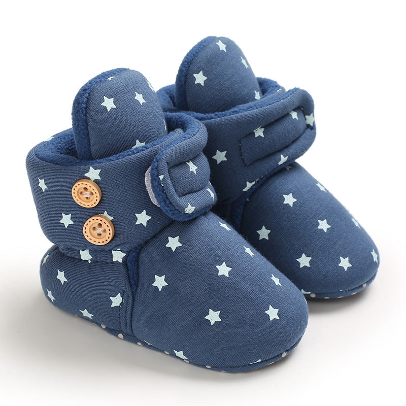 Baby Warm Soft Bottom And Velvet Shoes