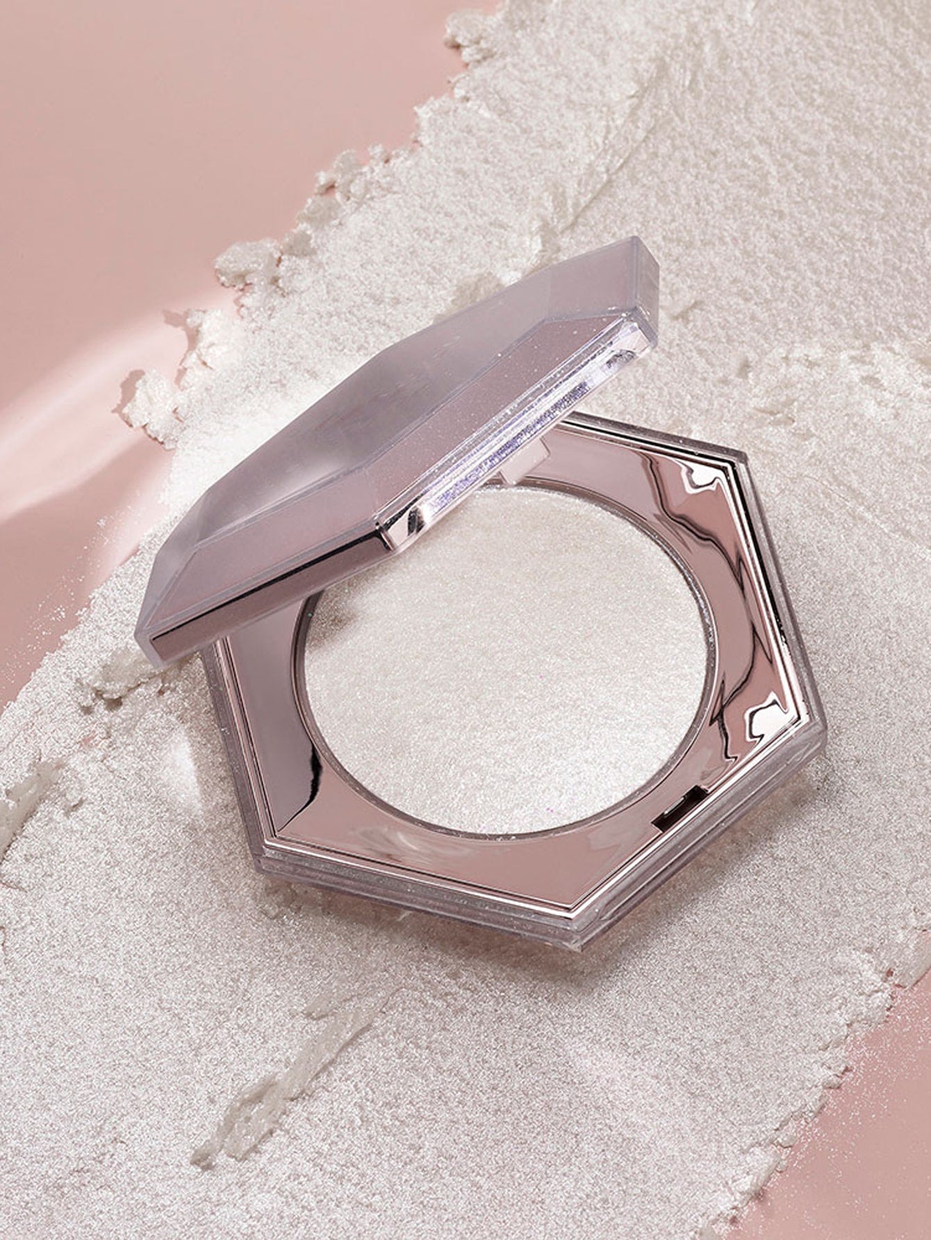 Hexagonal Blush Highlighter Empty Box Can Be Sleeved Shell