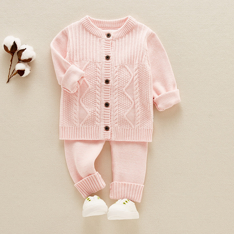 Infant Sweater Cotton Knitted Children's Suit Girl Boy