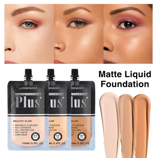 Bag Liquid Foundation Oil Control Long-lasting Concealer And Brightening