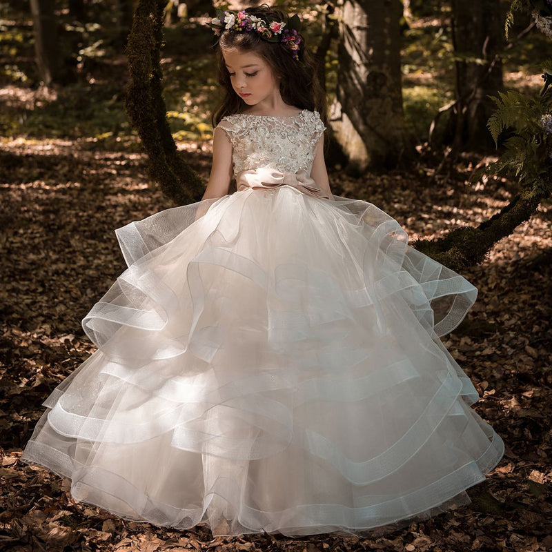 Children's Long Piano Show Princess Dress