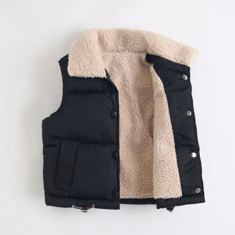 Lambskin Children's Padded Vest Jacket