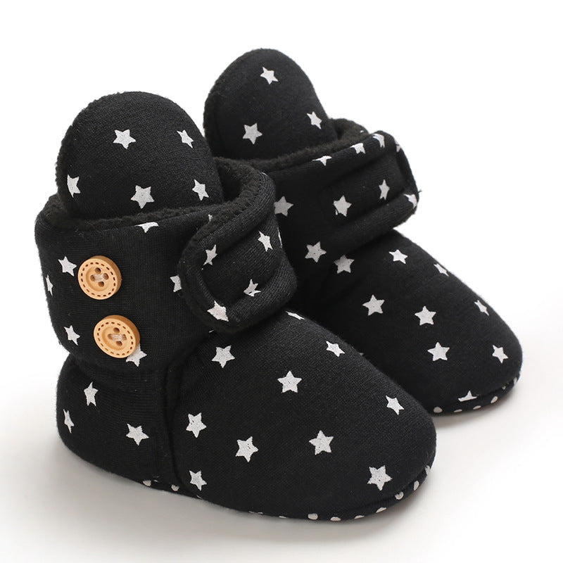 Baby Warm Soft Bottom And Velvet Shoes