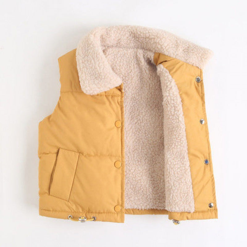 Lambskin Children's Padded Vest Jacket