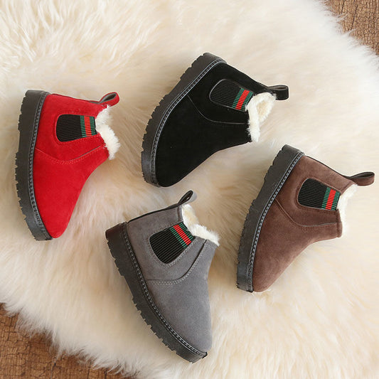 Winter Plus Velvet Children Snow Boots girls & Boys