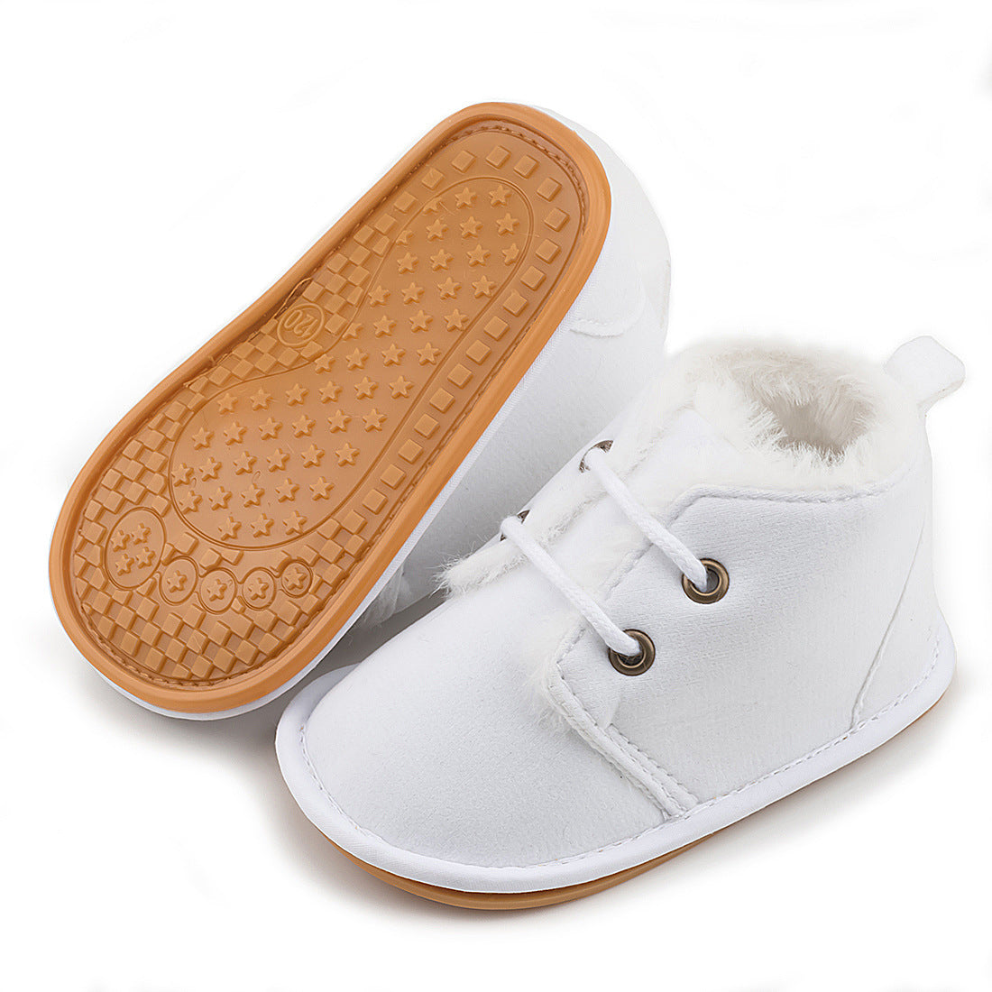 Warm And Velvet Baby Rubber-soled Non-slip Toddler Shoes