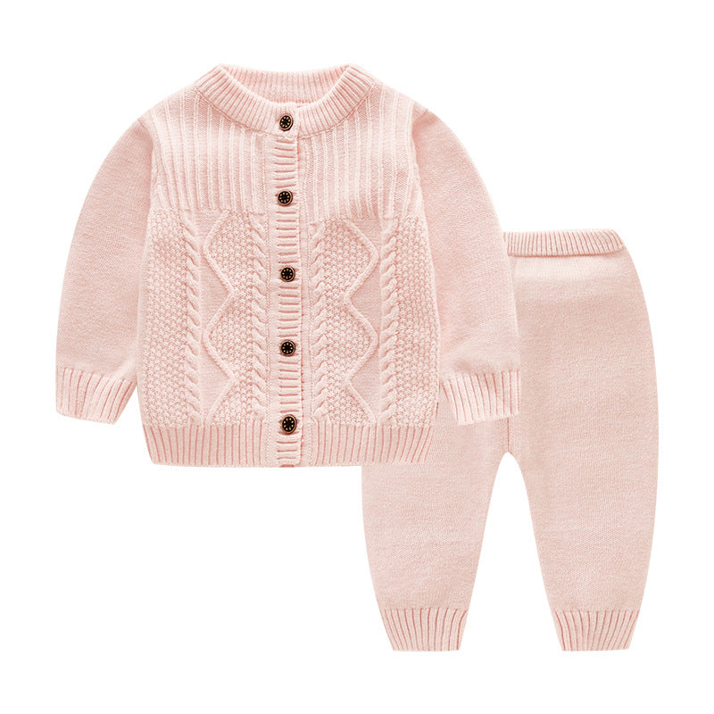 Infant Sweater Cotton Knitted Children's Suit Girl Boy