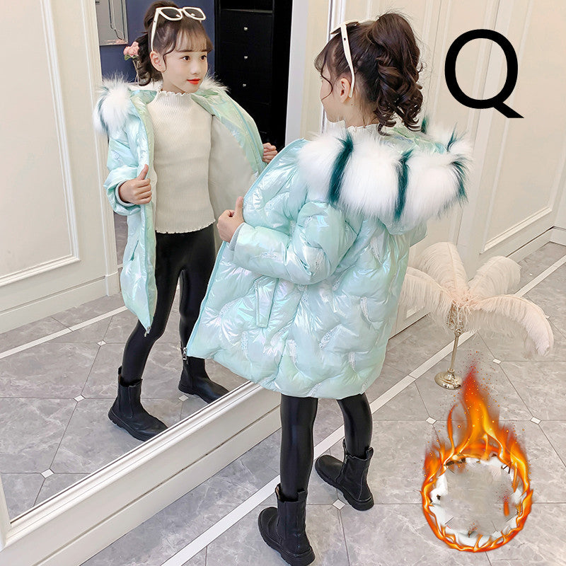 Children's Mid-length Padded Down Jacket