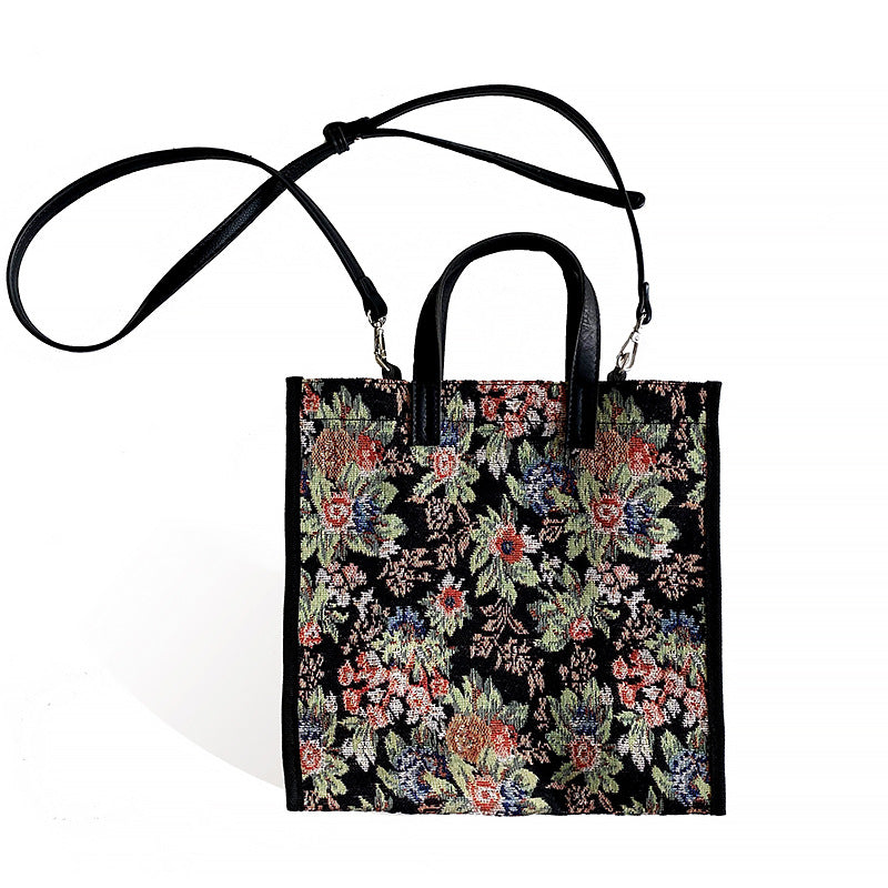 Ladies Shoulder Bags Crossbody Bags Canvas Bags Flower Shoulder Bags