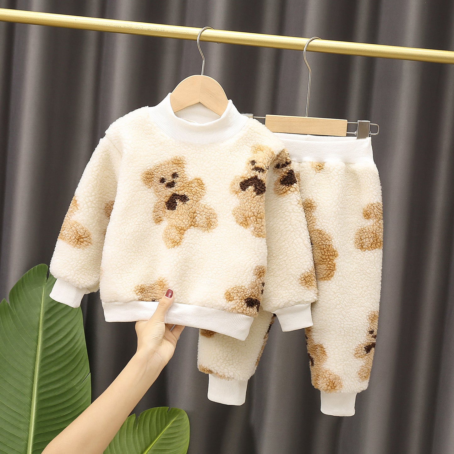 Baby Boy's Western Style Autumn And Winter Clothes Children's Casual Sweatshirt Two-piece Set