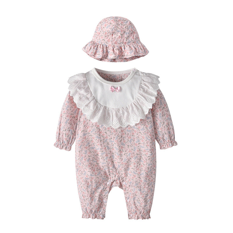 Cute Butterfly Hooded Baby Spring Jumpsuit Baby Girl Rompers